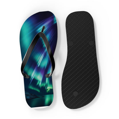 Northern Lights Flip Flops