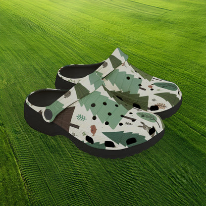 Forest Pattern Kid's Foam Clogs