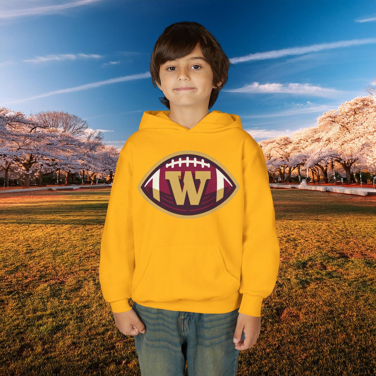 Washington Football Logo Youth Hoodie