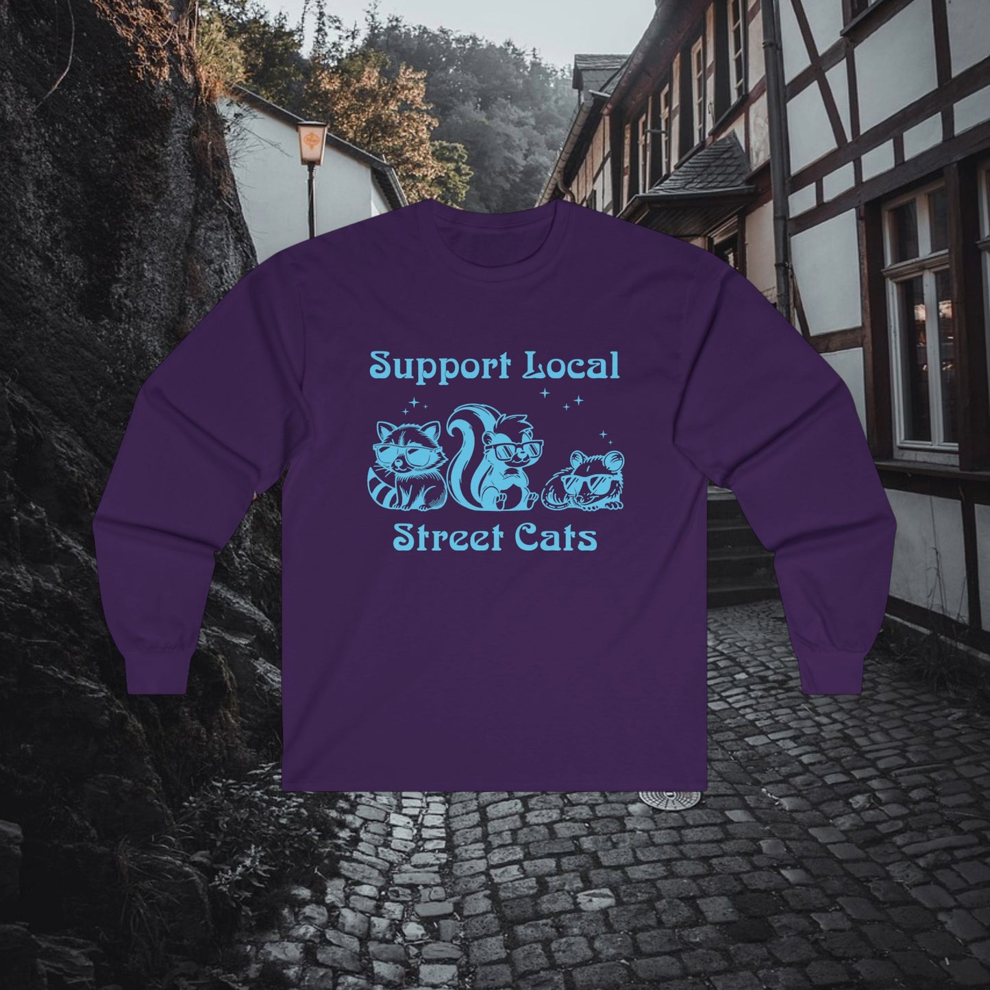 Support Local Street Cats Long Sleeve Tee