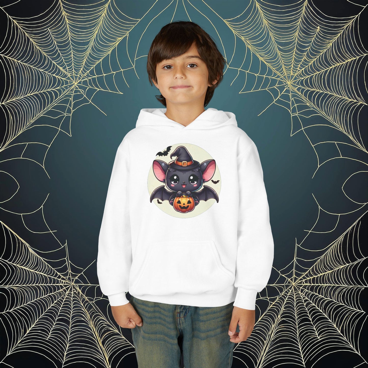 Trick or Treat Bat Youth Hoodie