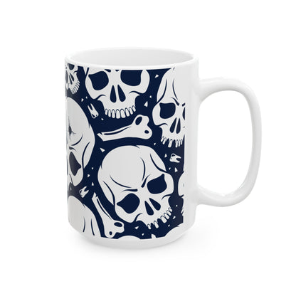 Skull Pattern Ceramic Mug (11oz/15oz)
