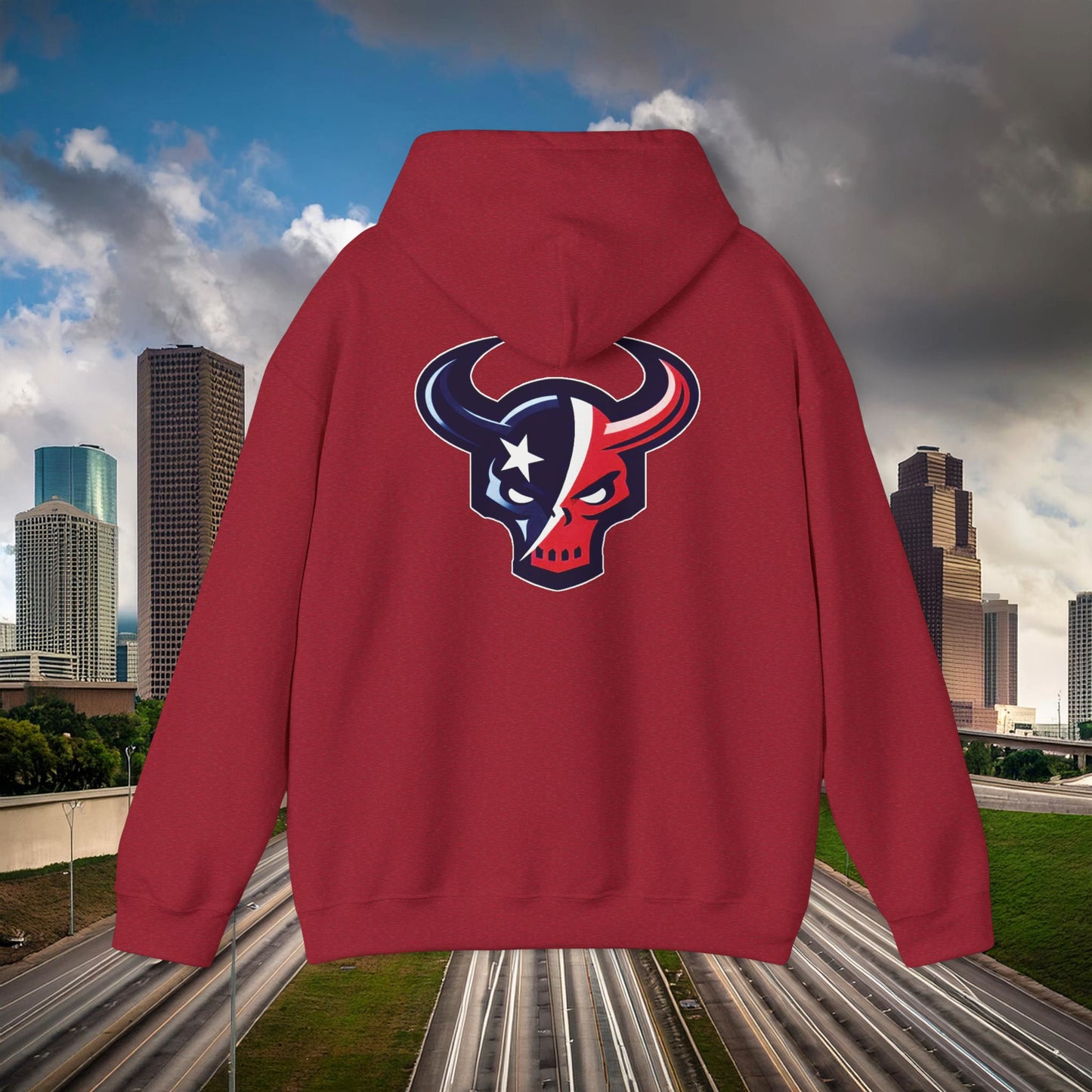 Houston Skull Hoodie