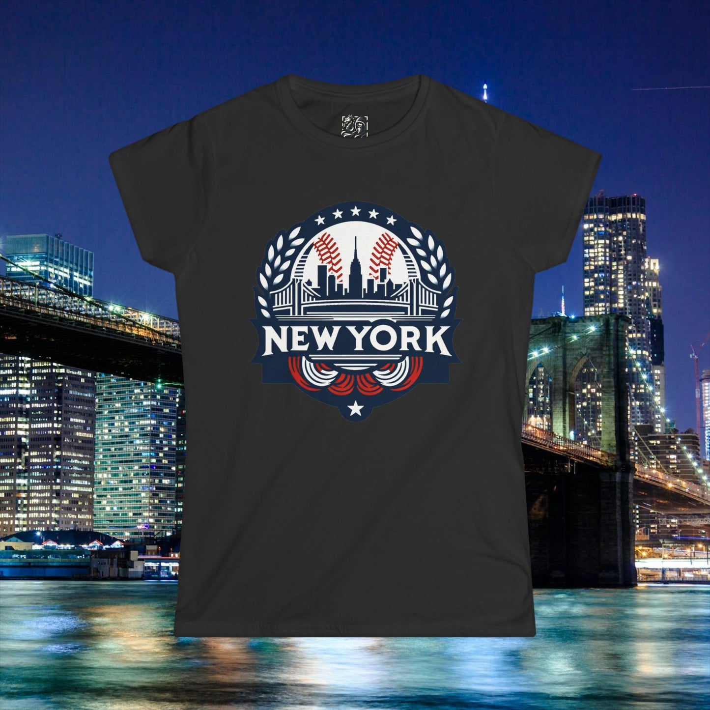 New York Bronx Baseball Women's Softstyle Tee