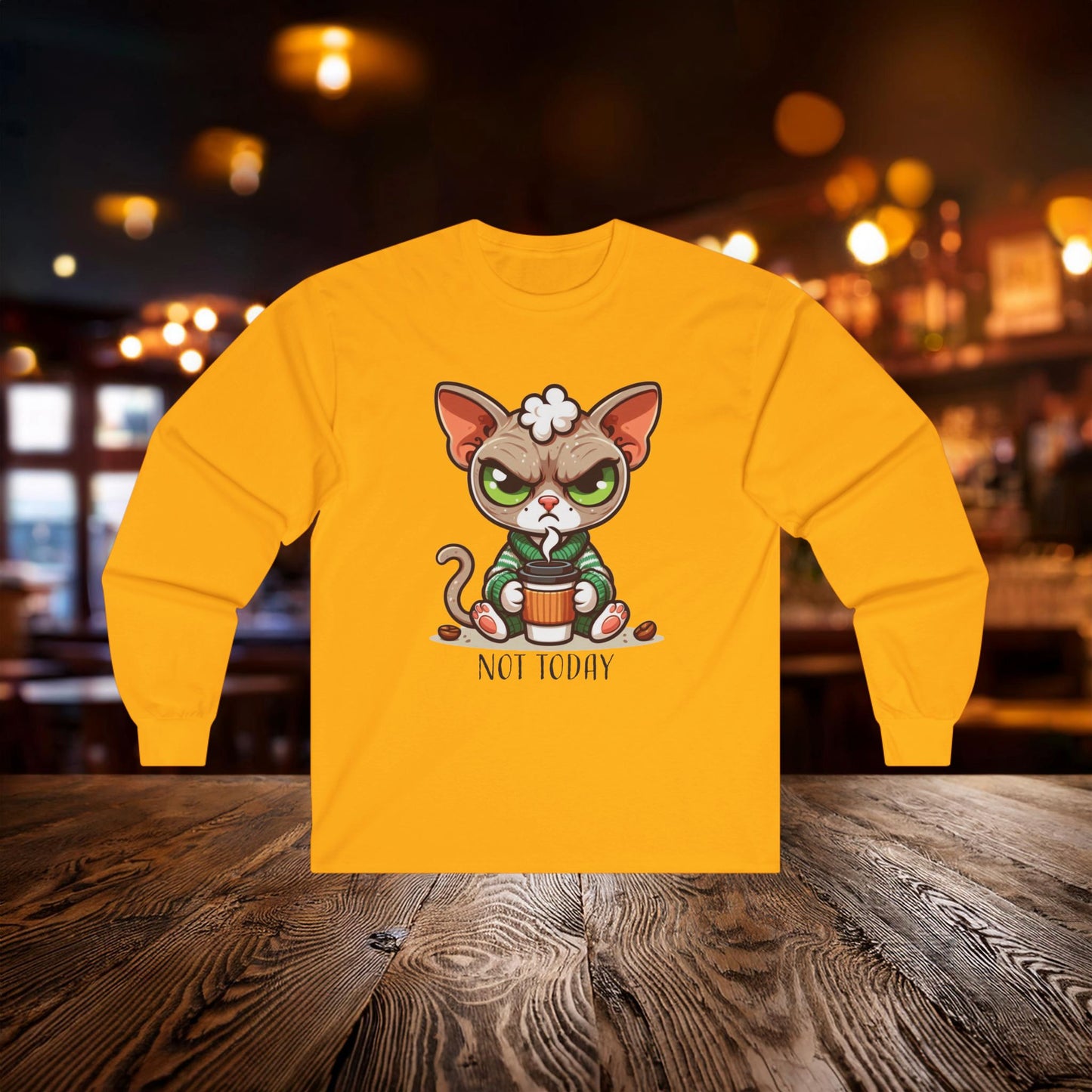 Cranky Cat Long Sleeve Tee