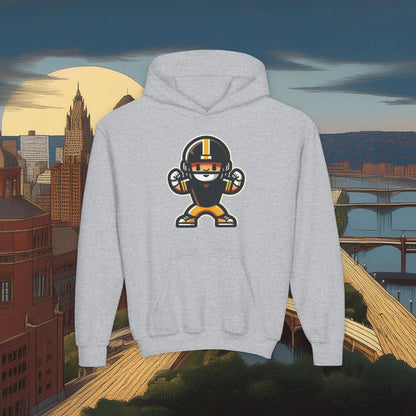 Mini Pittsburgh Football Player Youth Hoodie