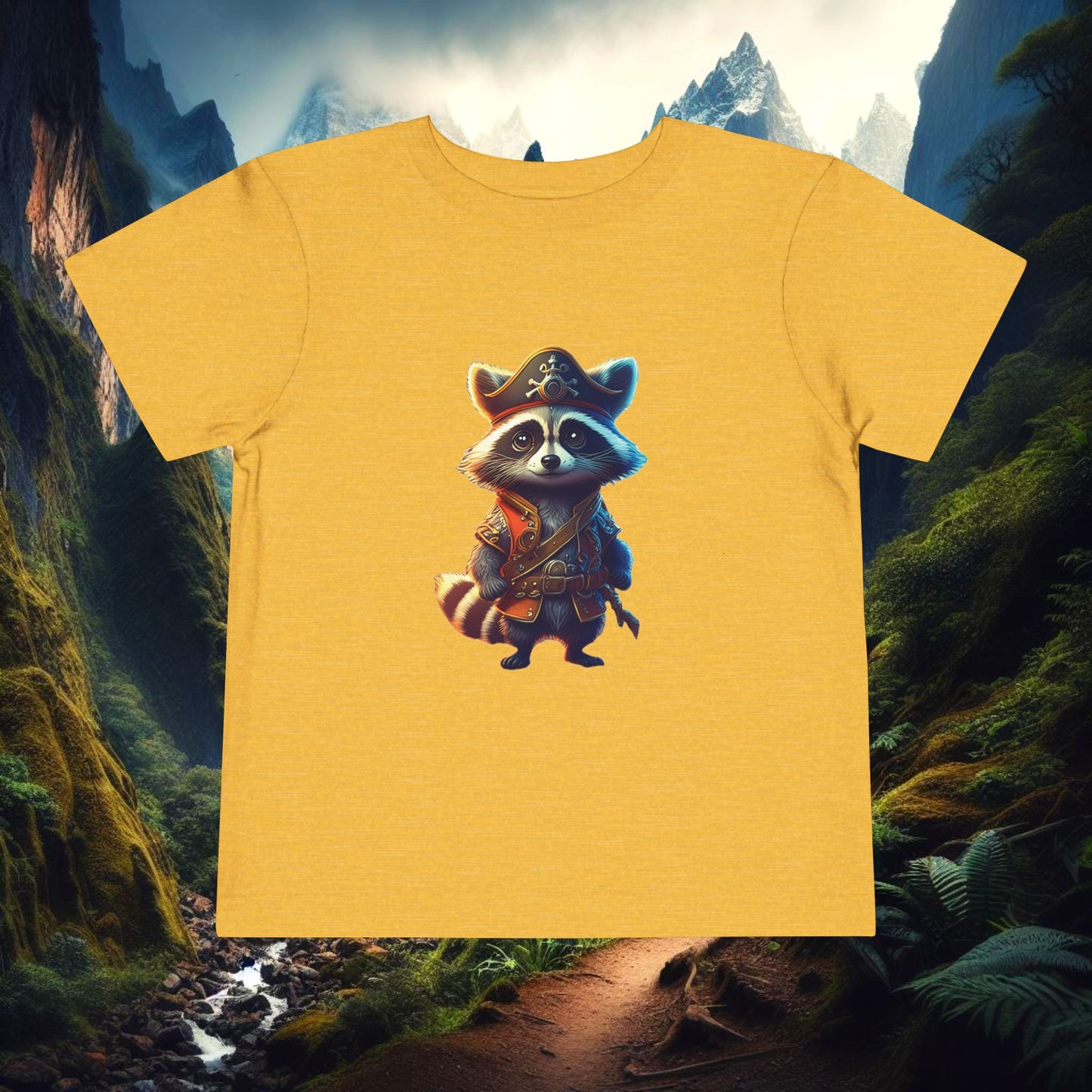Raccoon Pirate Toddler Tee