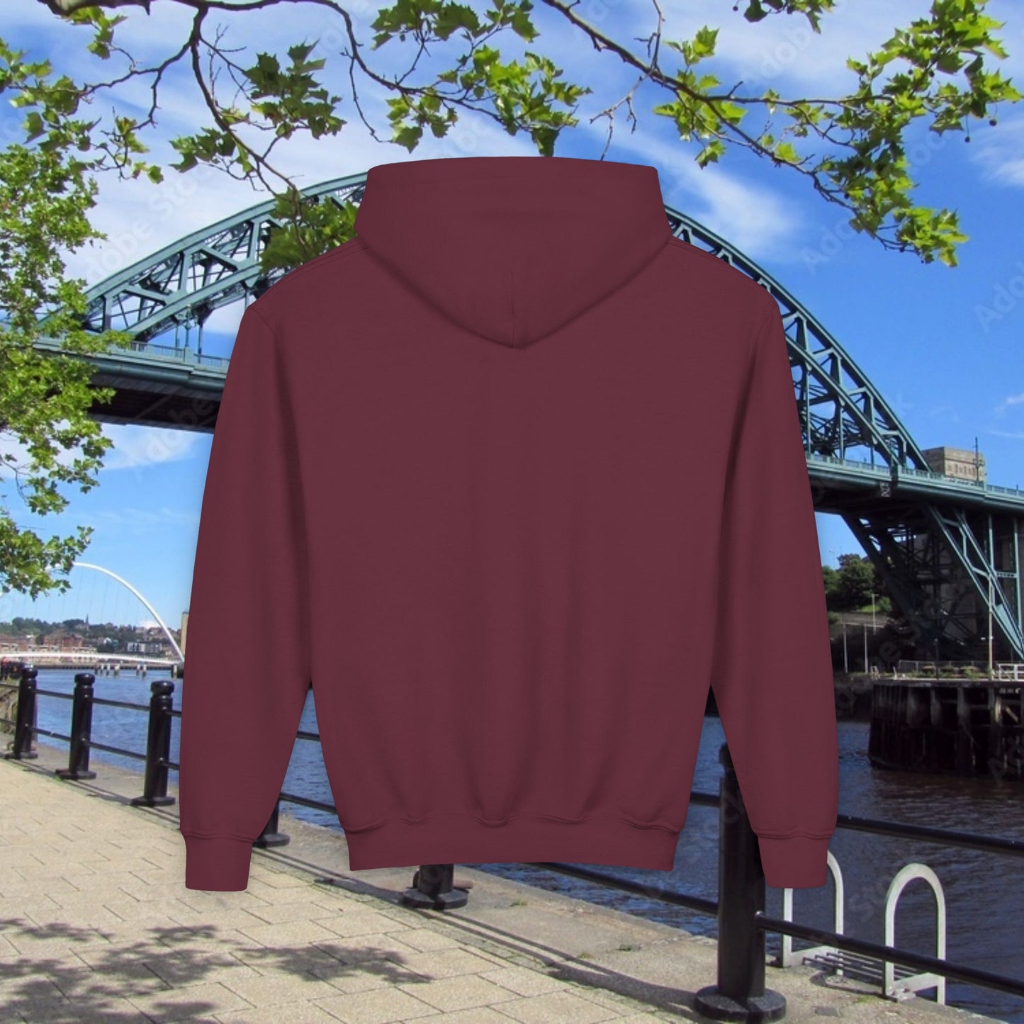 Newcastle United Howay The Lasses B&W (Twin Mags) Youth Hoodie