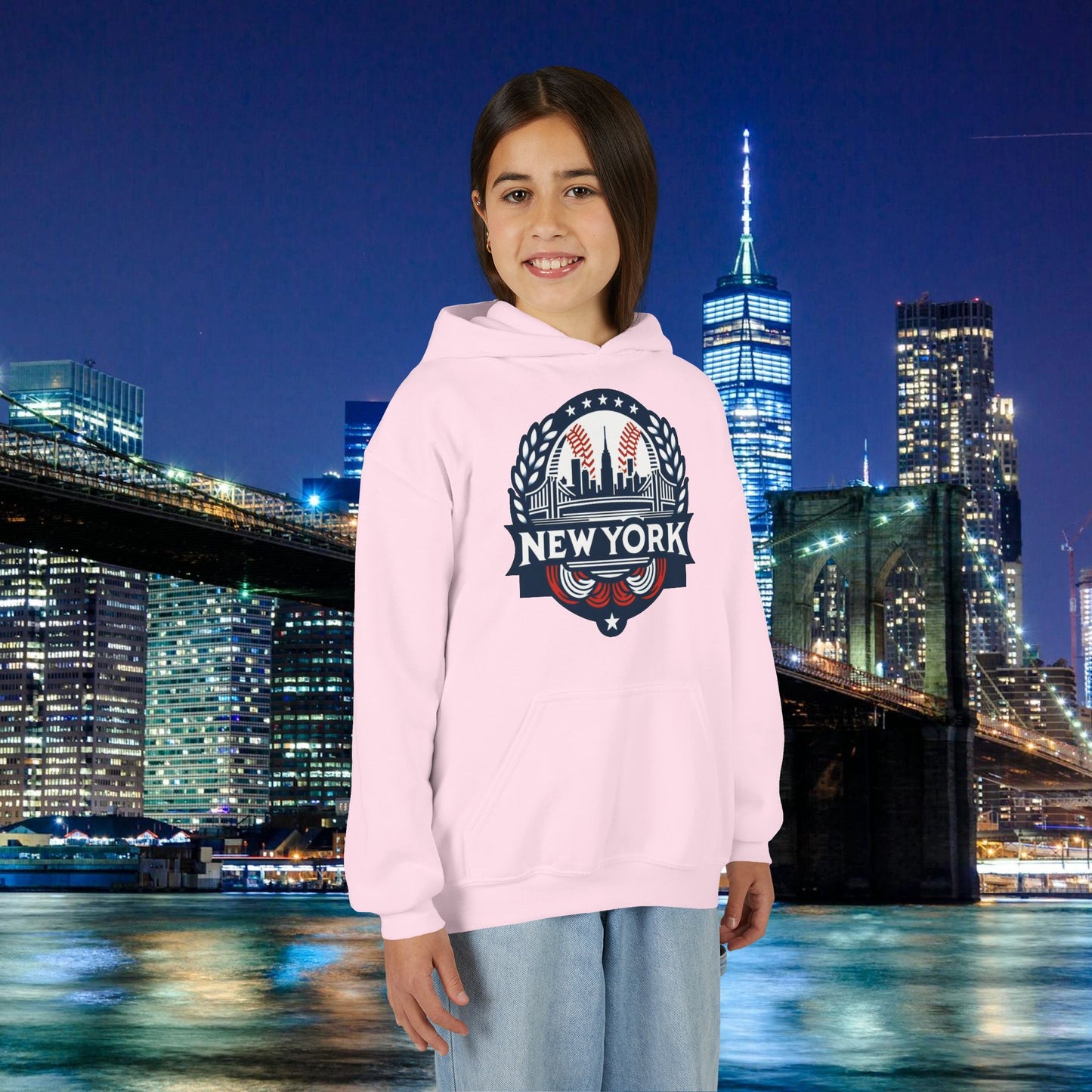 New York Bronx Baseball Youth Hoodie