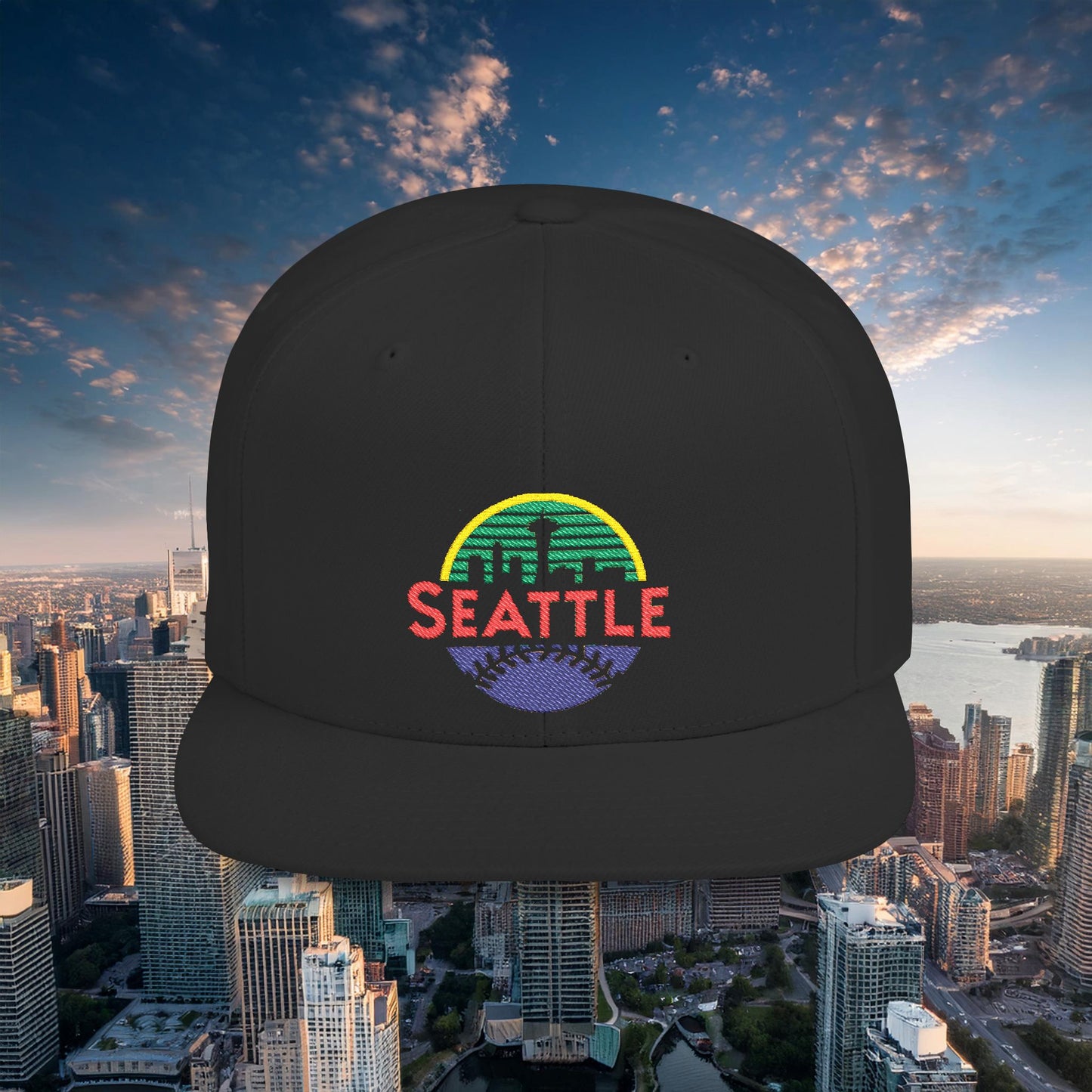 Seattle Baseball Flat Bill Snapback