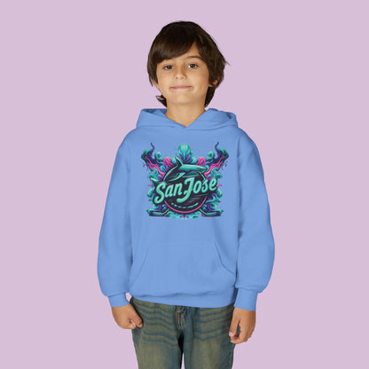 San Jose Hockey Neon Youth Hoodie