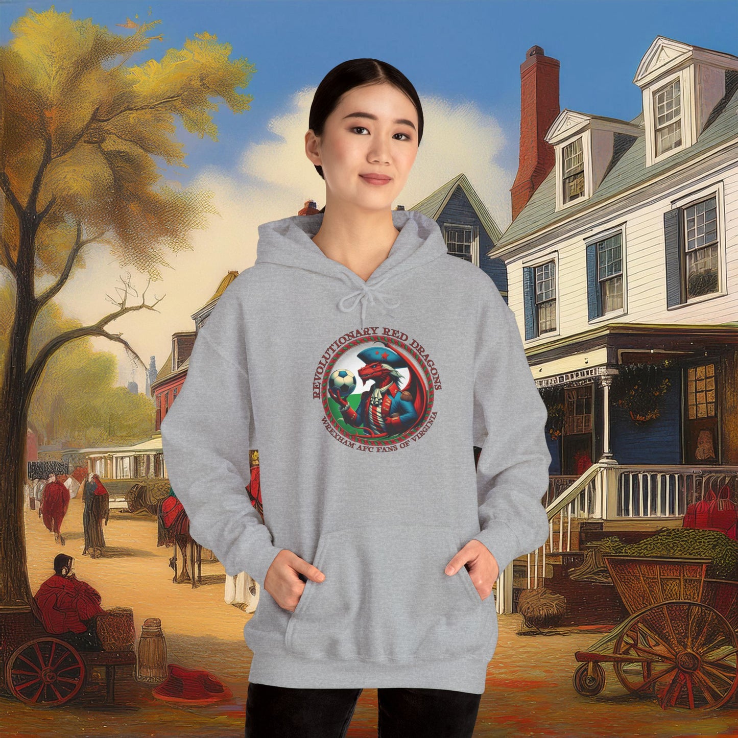 Revolutionary Red Dragons Crest Hoodie - Alternate