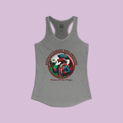 Revolutionary Red Dragons Crest Women's Racerback Tank