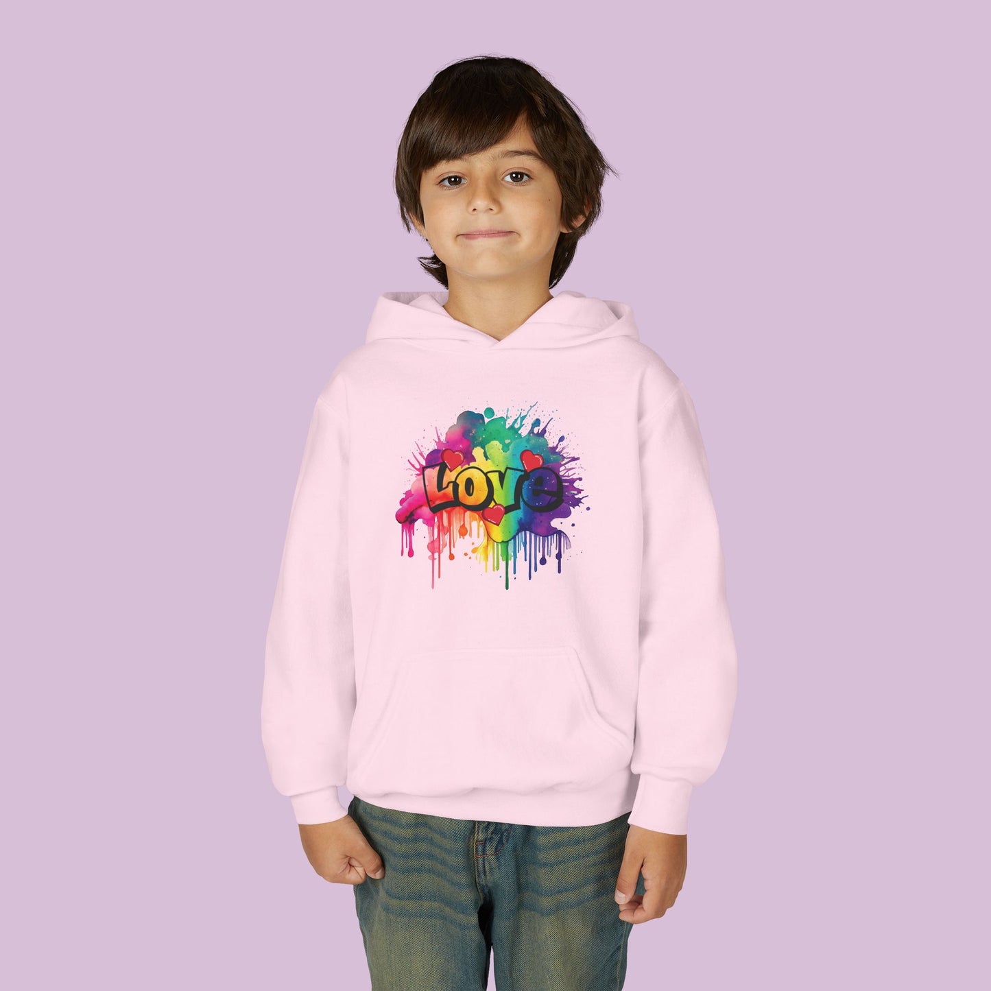 Love Color Bomb Youth Hoodie