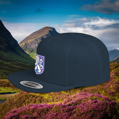 Rampant Lion Crest Flat Bill Snapback