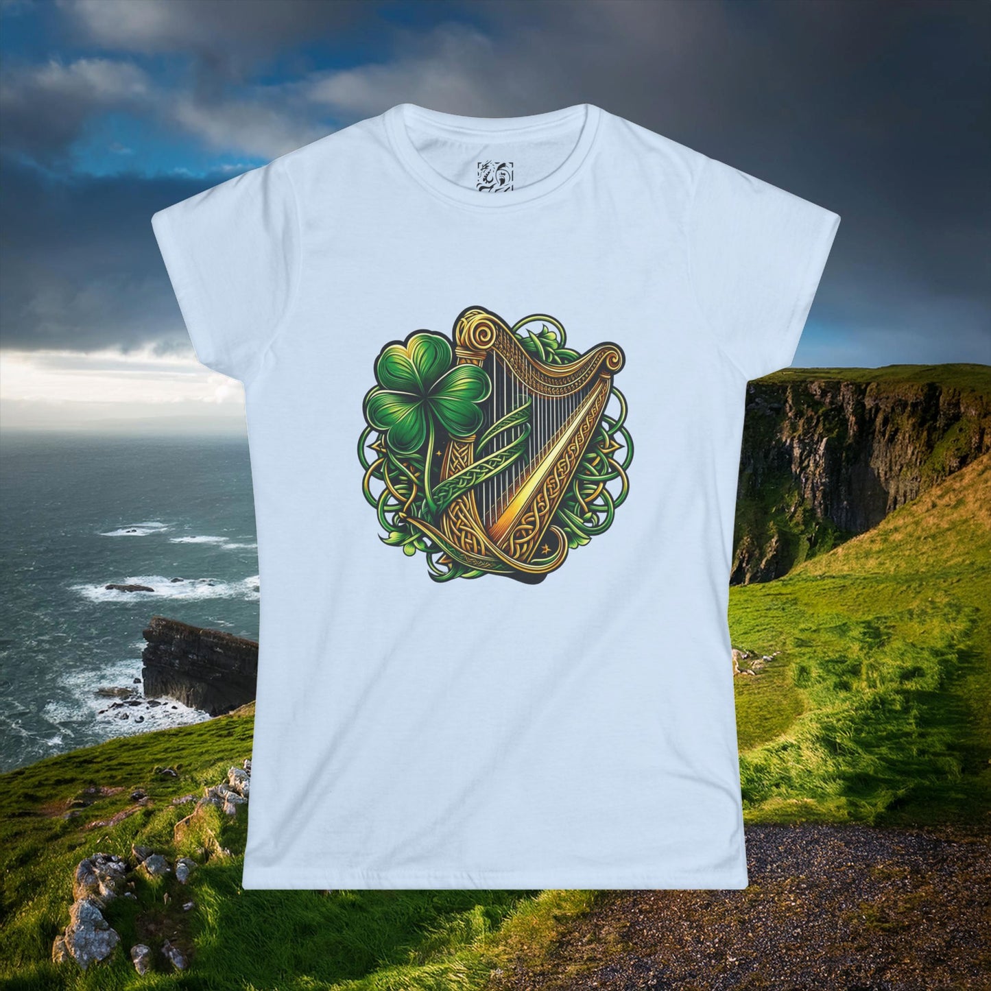 Irish Harp Women's Softstyle Tee