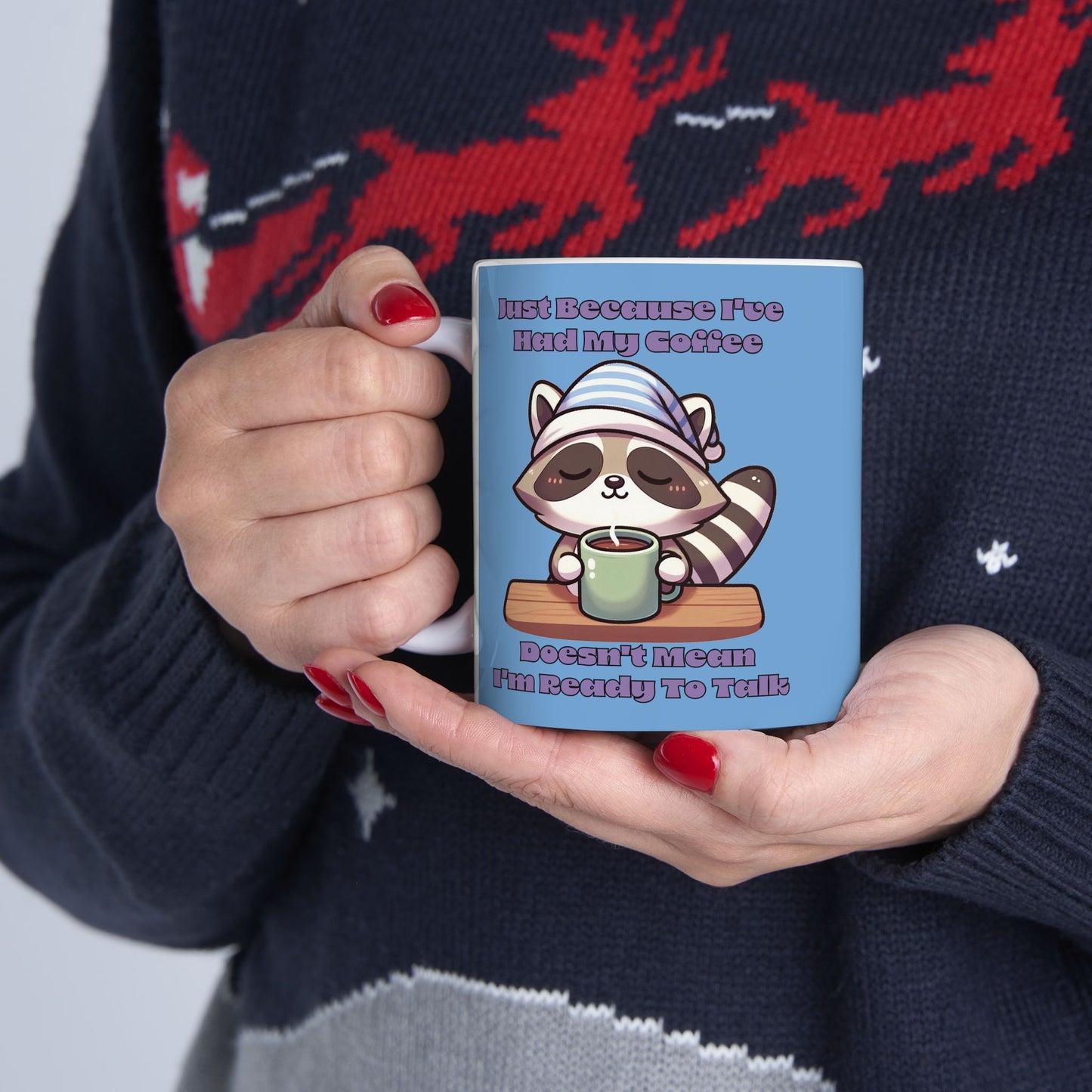 Raccoon Coffee Ceramic Mug (11oz/15oz)