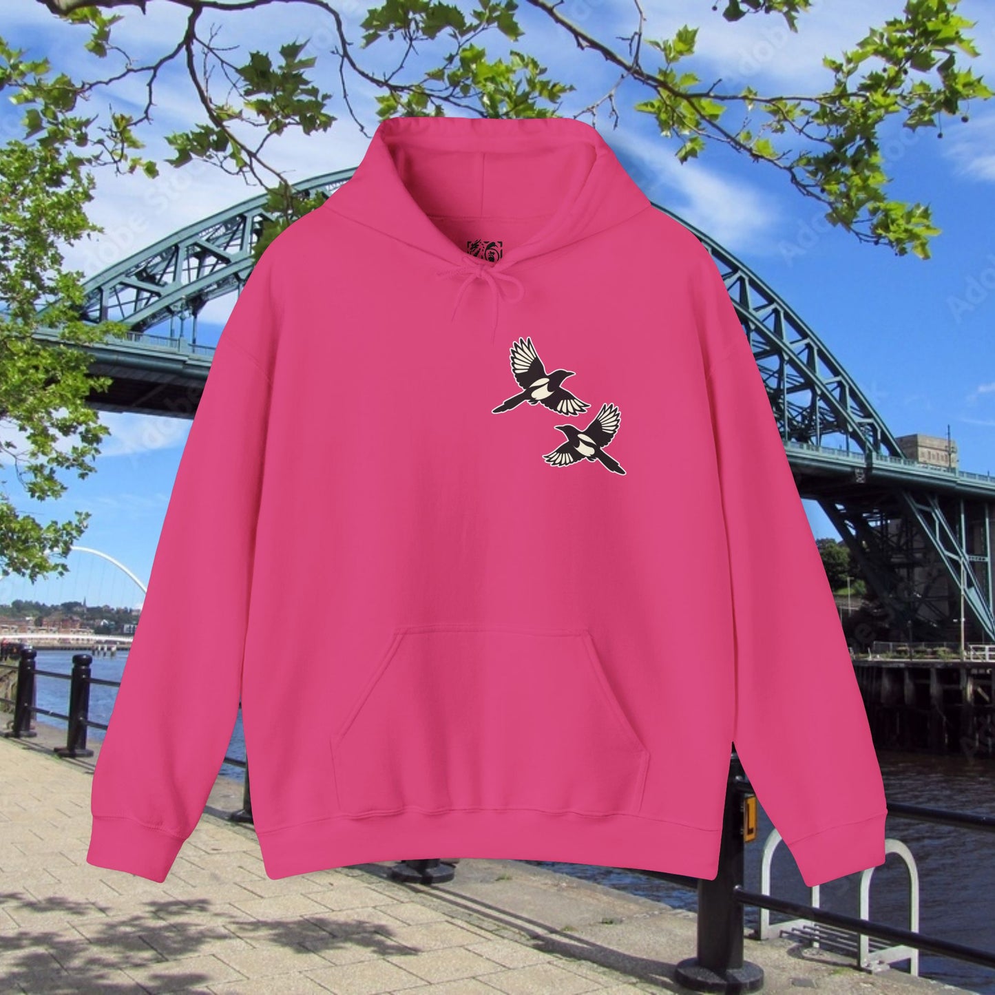 Newcastle United Howay The Lasses B&W (Twin Mags) Hoodie