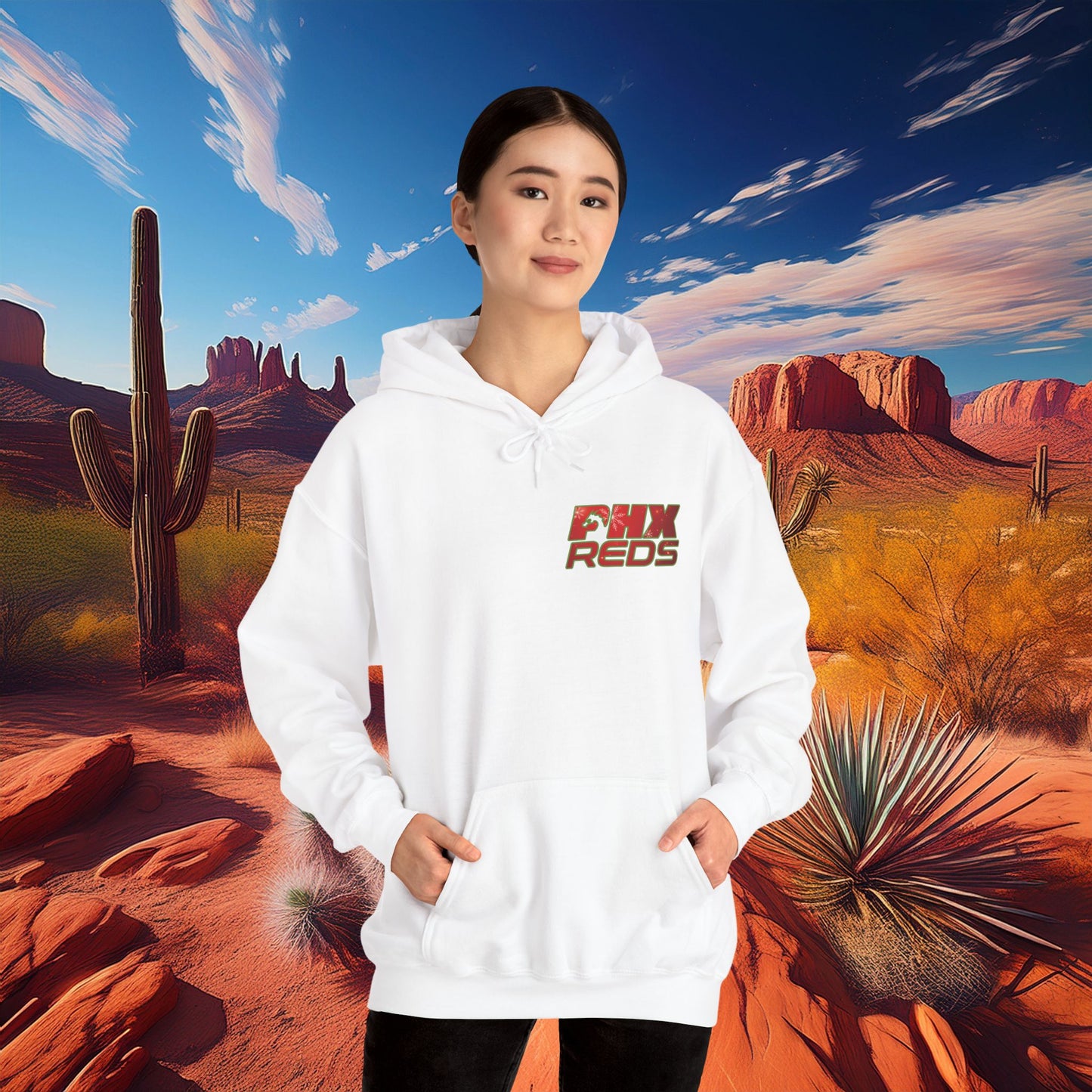 PHX Reds Christmas Crest Hoodie