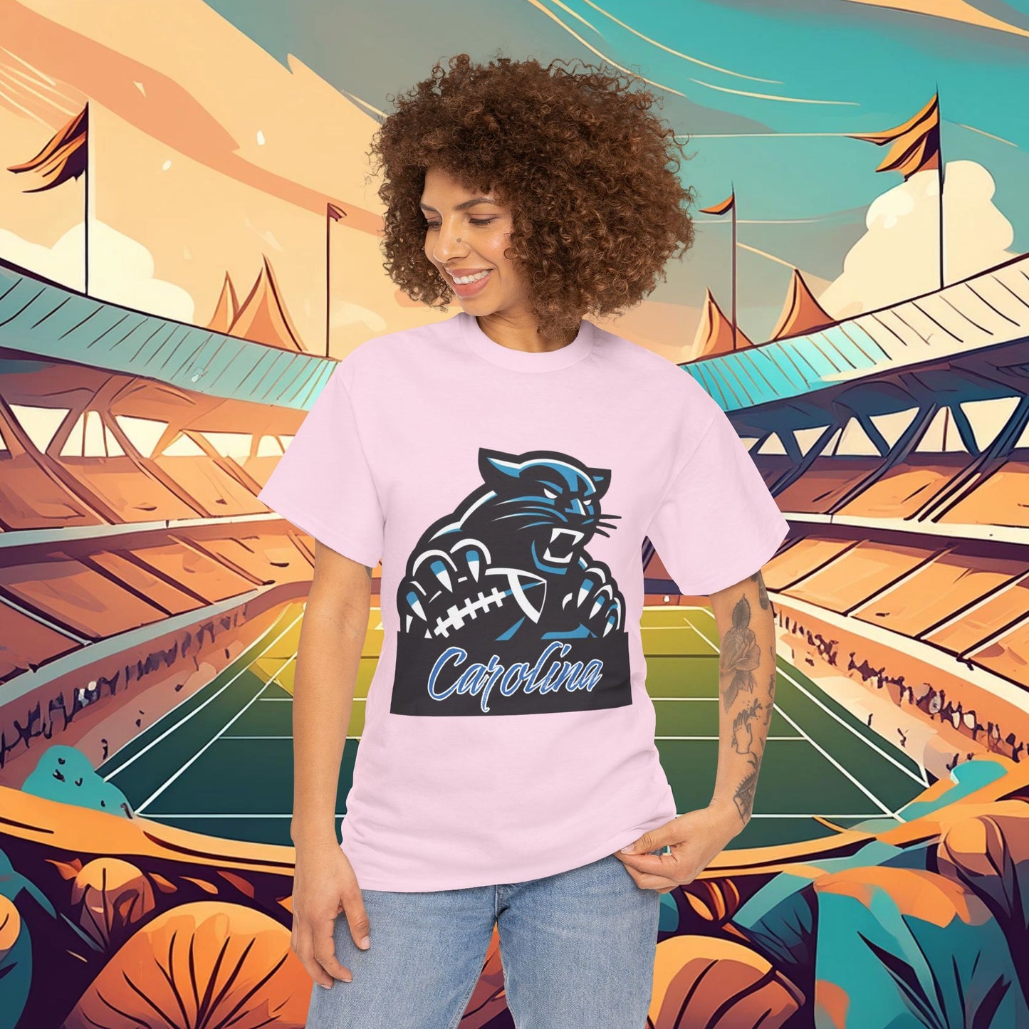 Carolina Football Crest Tee