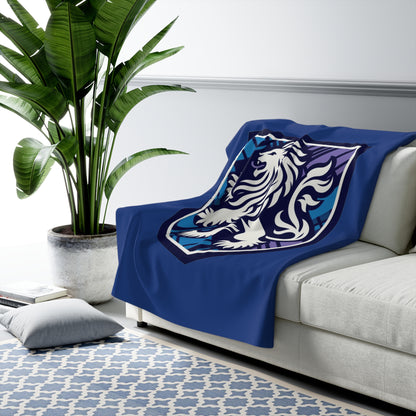 Rampant Lion Crest Sherpa Fleece Blanket
