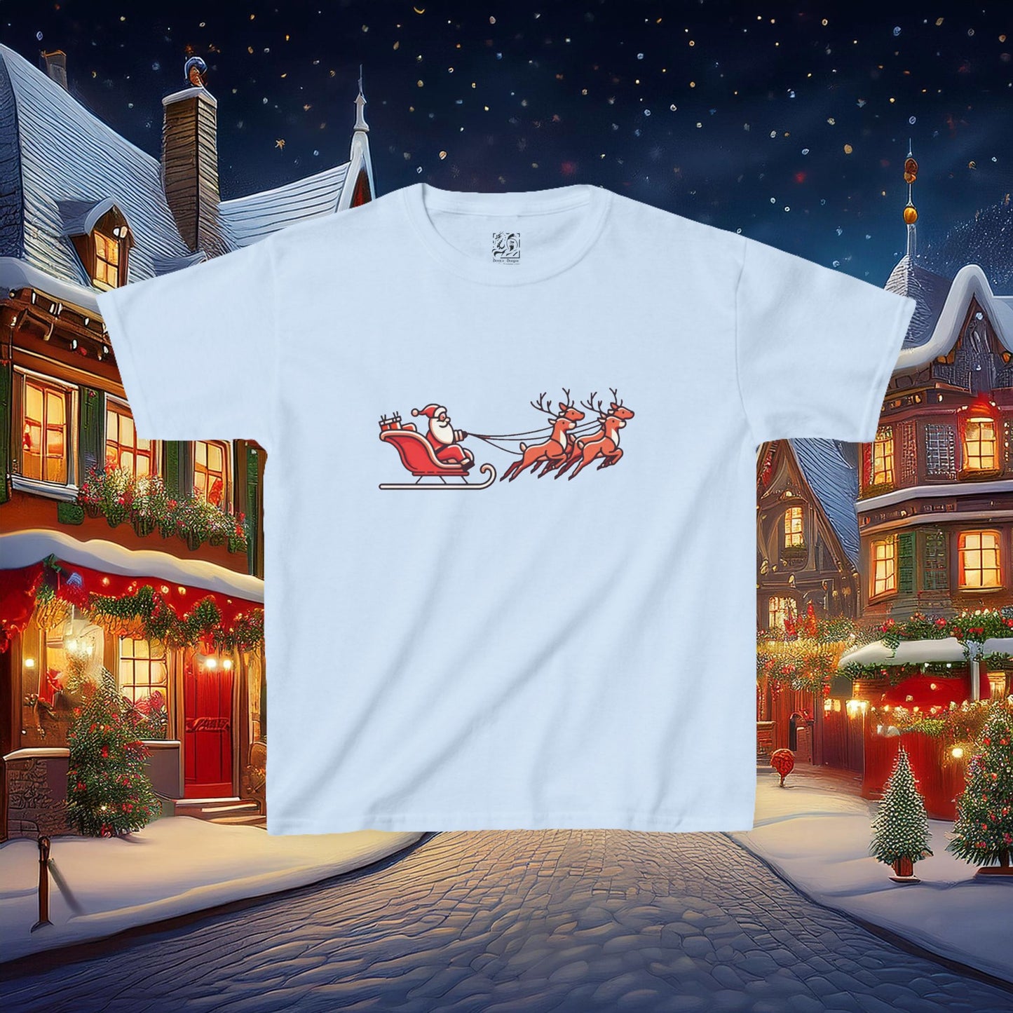 Santa's Sleigh Kids Tee