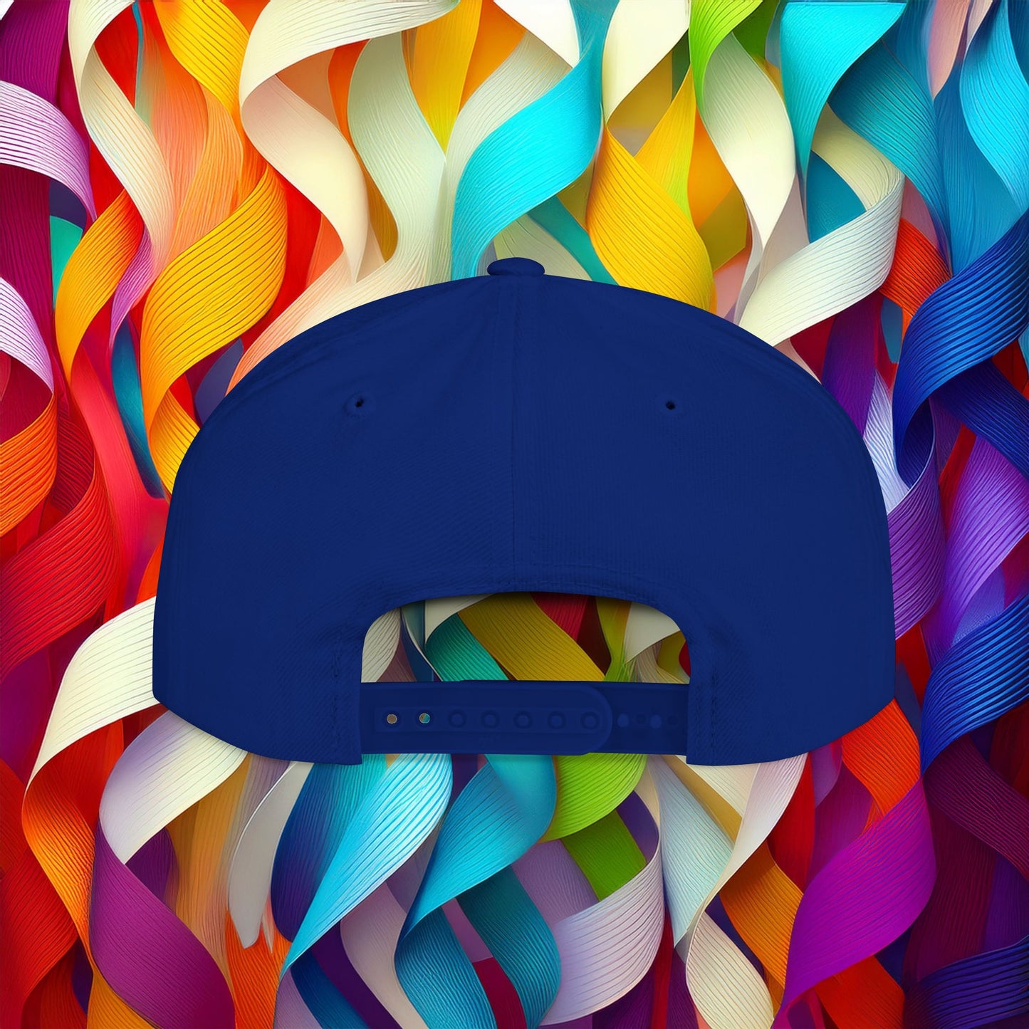 Rainbow Heart Flat Bill Snapback
