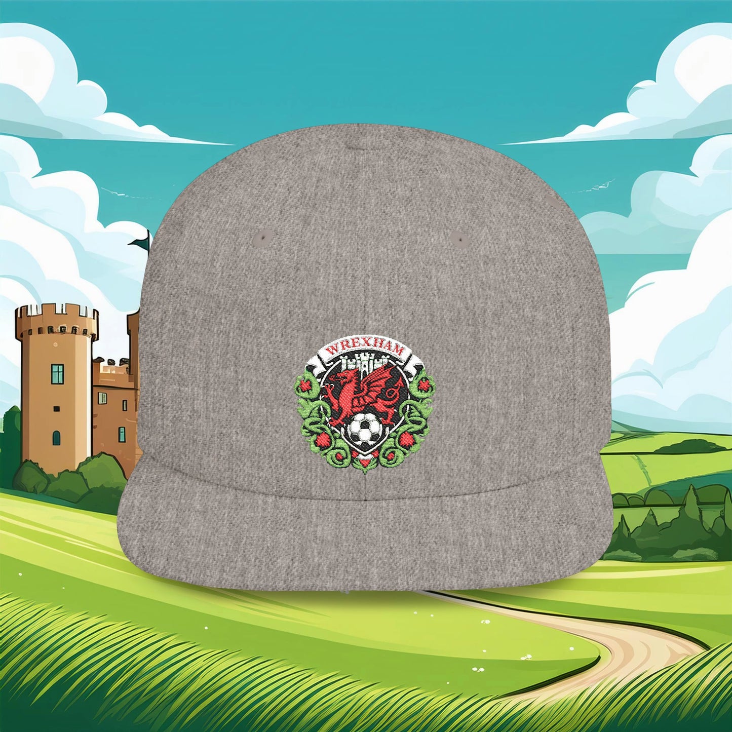 Wrexham Crest Flat Bill Snapback
