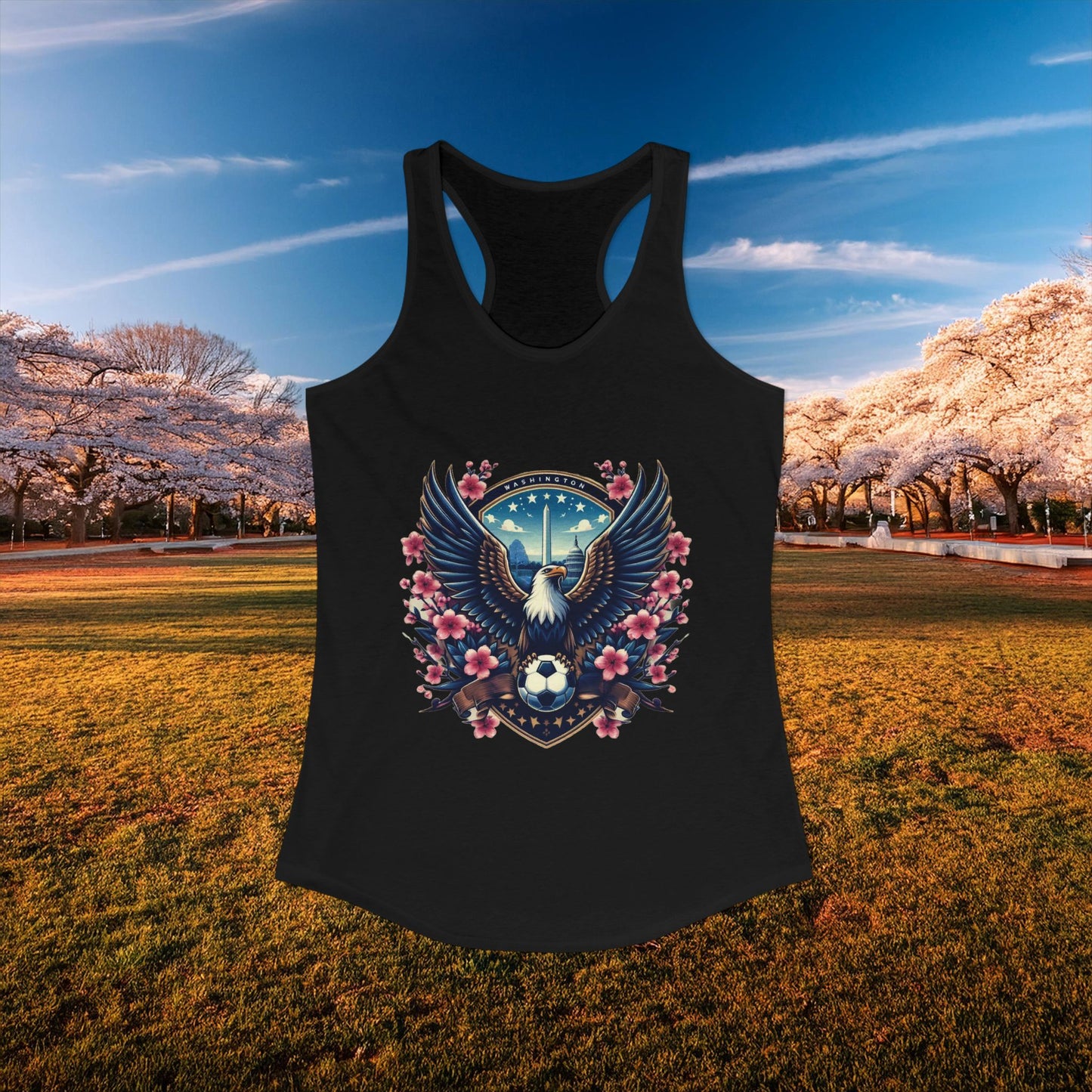 Washington Cherry Blossom Racerback Tank