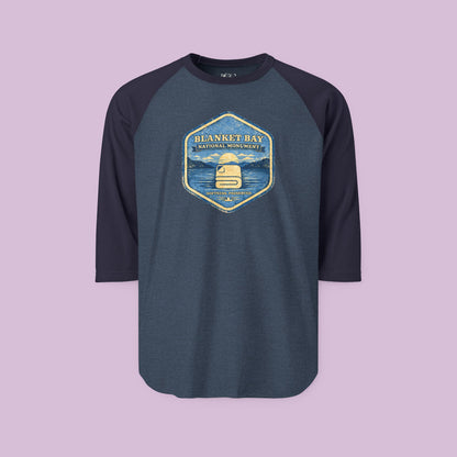 Blanket Bay National Monument Raglan Tee