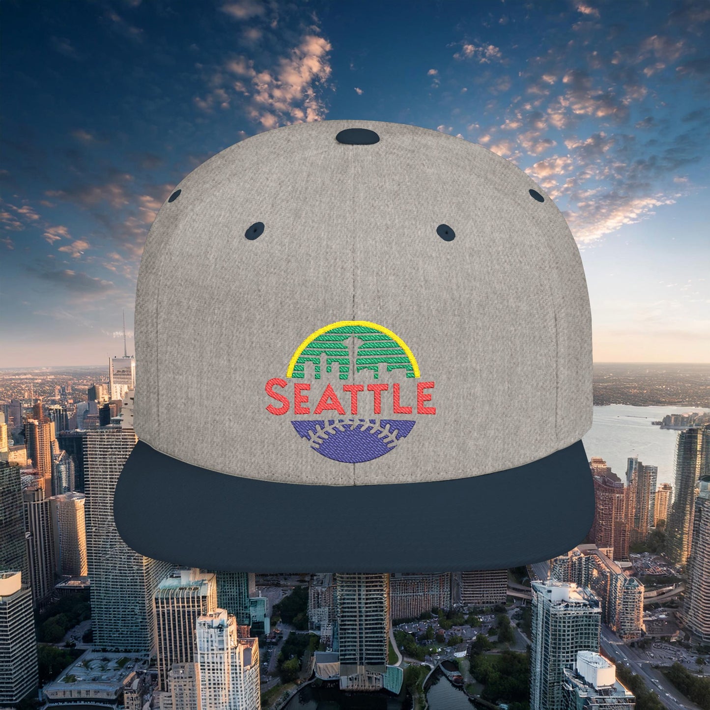 Seattle Baseball Flat Bill Snapback