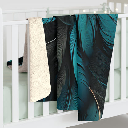 Newcastle United Feather Sherpa Fleece Blanket