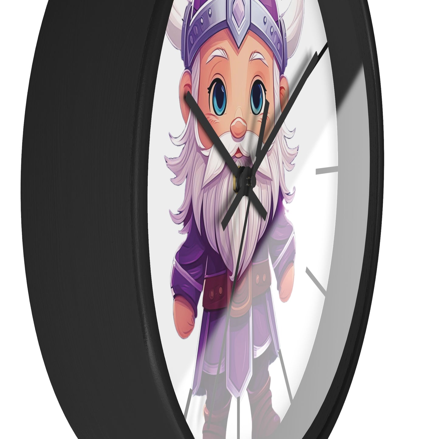 Purple Viking Wall Clock