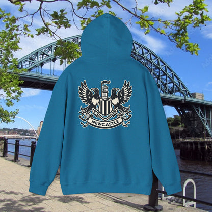 Newcastle United B&W Crest Hoodie