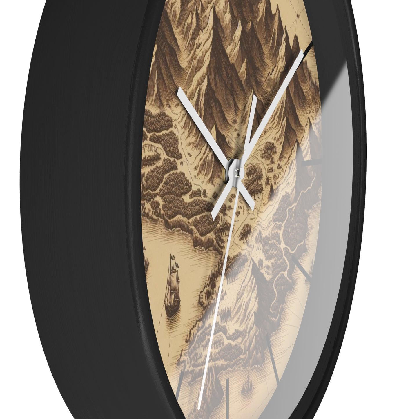 Island Map Wall Clock
