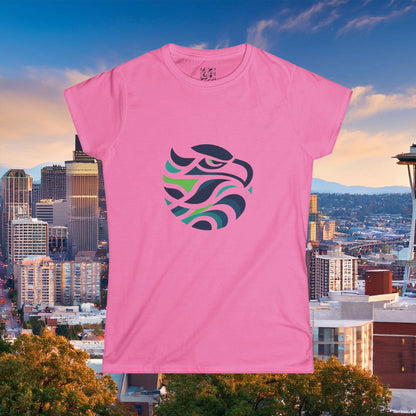 Seattle Football Logo Women's Softstyle Tee