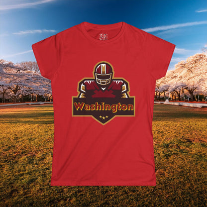 Washington Football Player Logo Women's Softstyle Tee