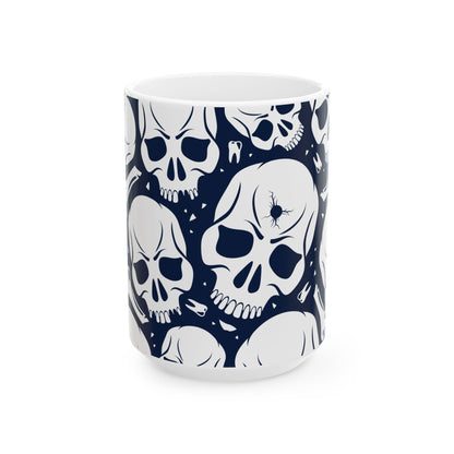 Skull Pattern Ceramic Mug (11oz/15oz)