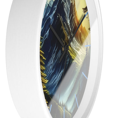 Mystic Mountains Wall Clock
