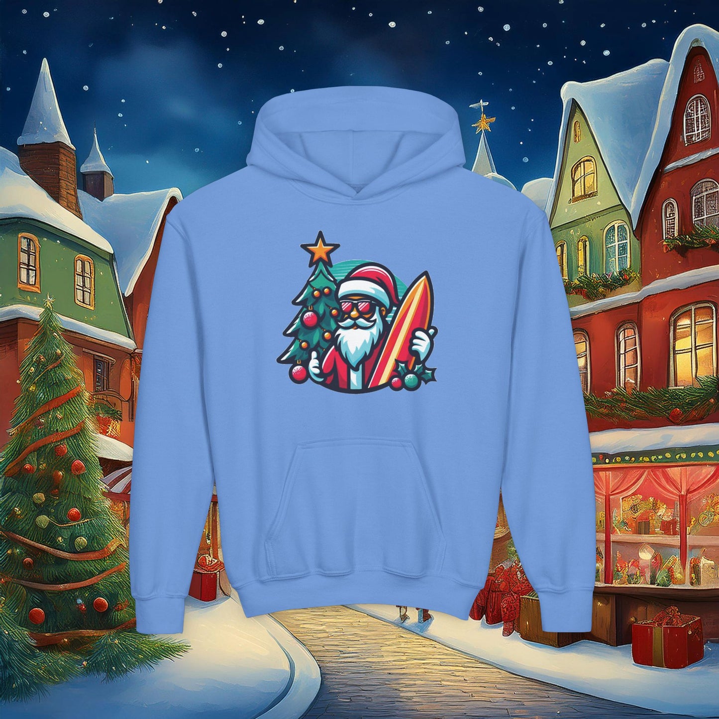 Surf Santa Youth Hoodie