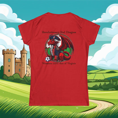 Revolutionary Red Dragons Front & Back Logo Women's Softstyle Tee