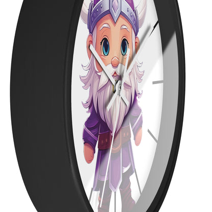 Purple Viking Wall Clock