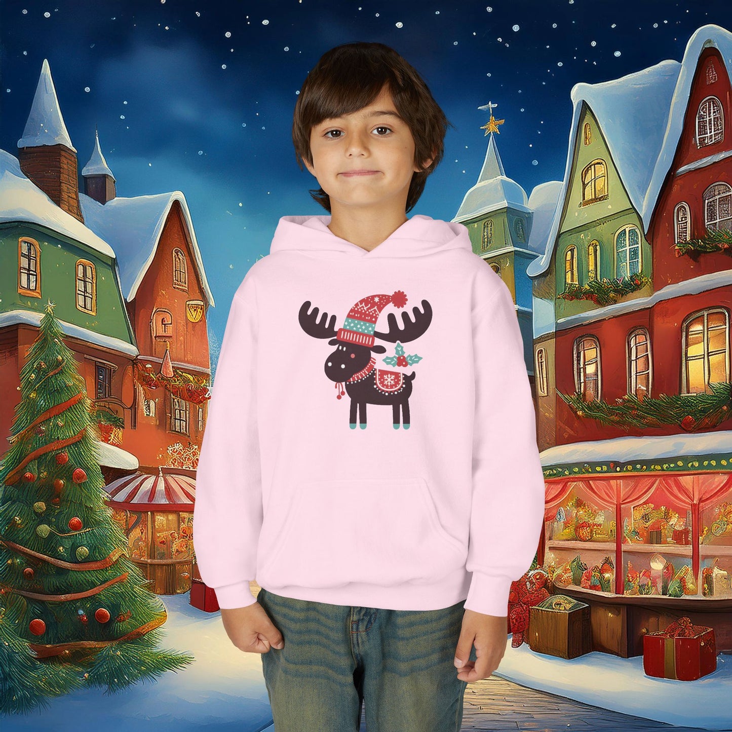 Christmoose Youth Hoodie