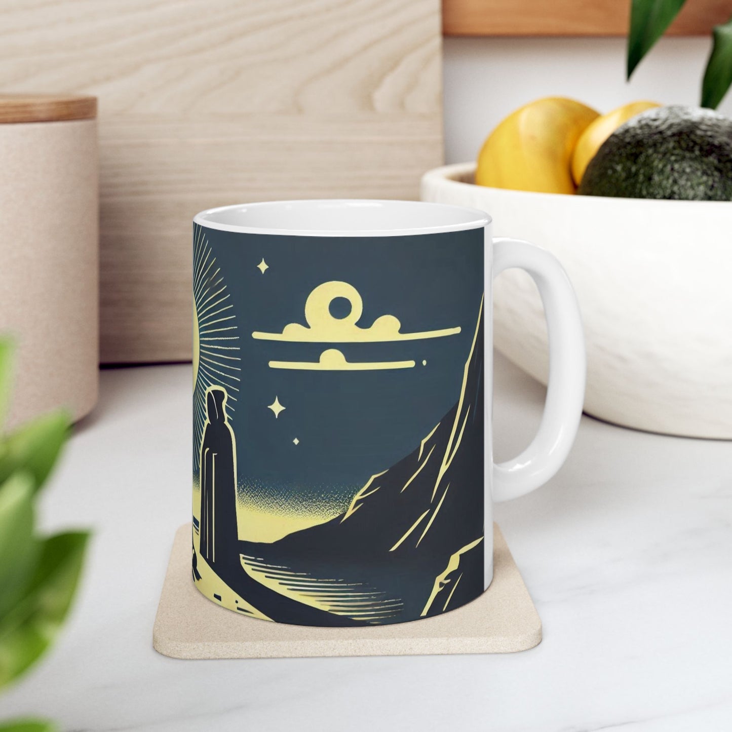 Midnight Circle Ceramic Mugs (11oz\15oz)