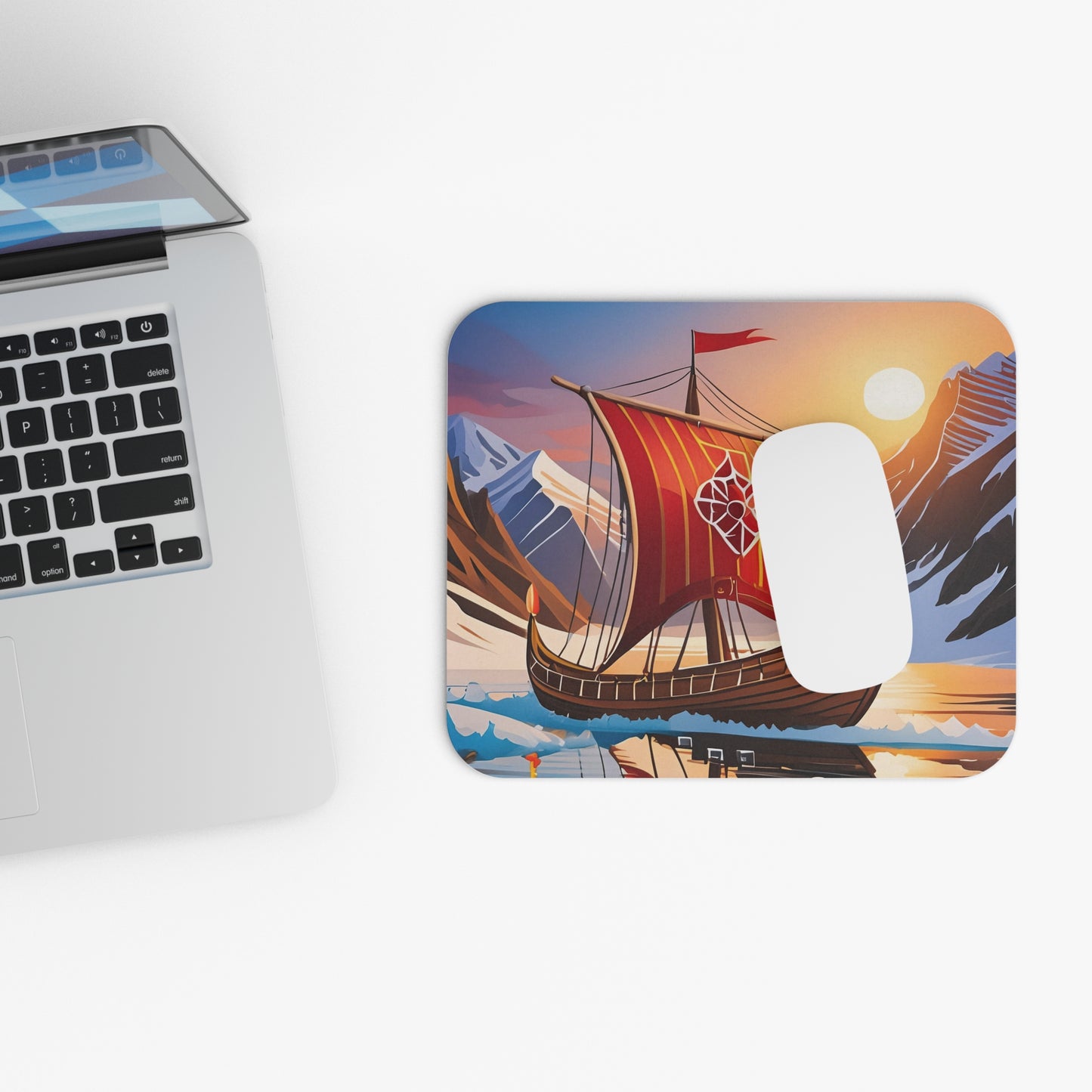Viking Ship Mouse Pad