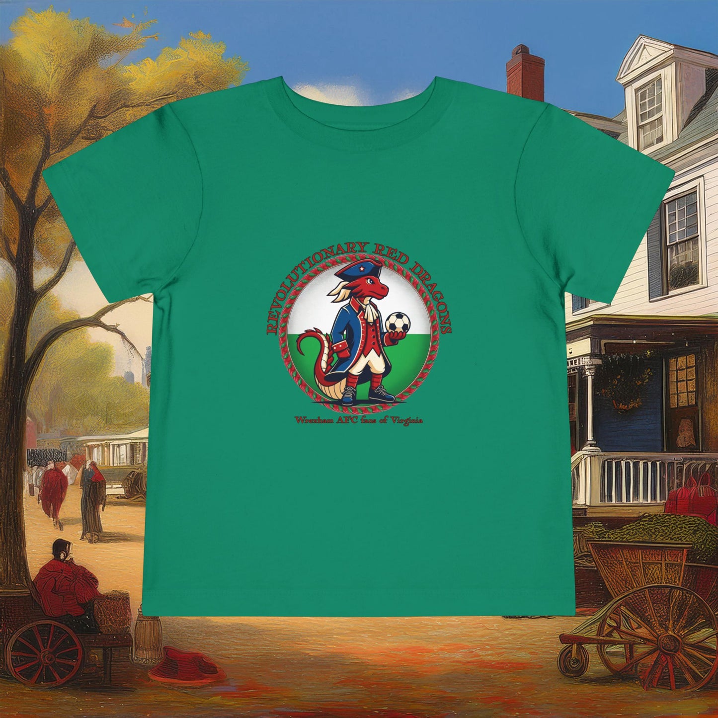 Little Revolutionary Red Dragons Toddler Tee