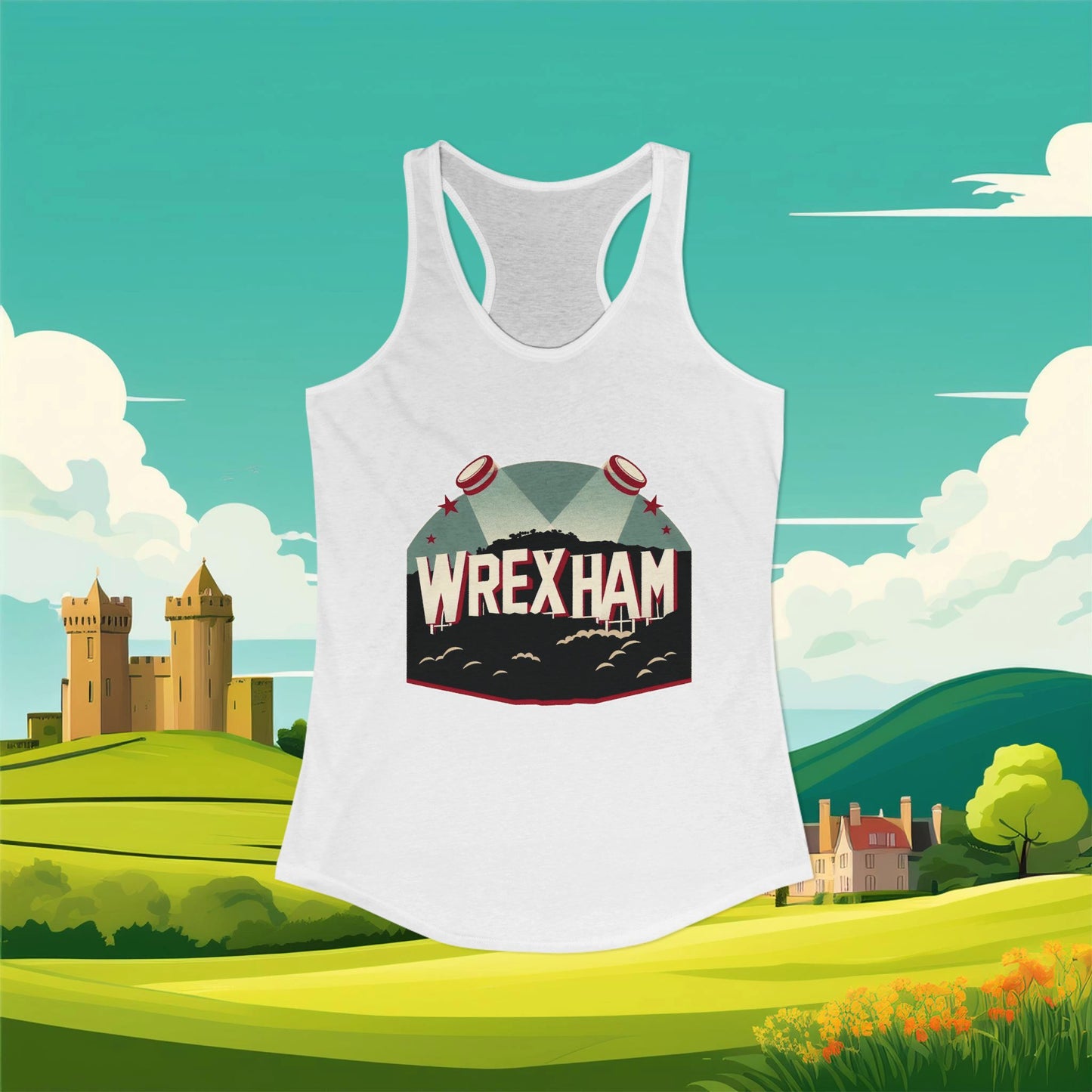 Wrexham Hollywood Sign Women's Racerback Tank