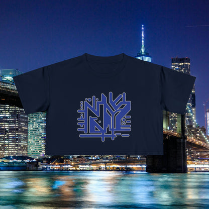 NY Subway Grafitti Women's Crop Tee