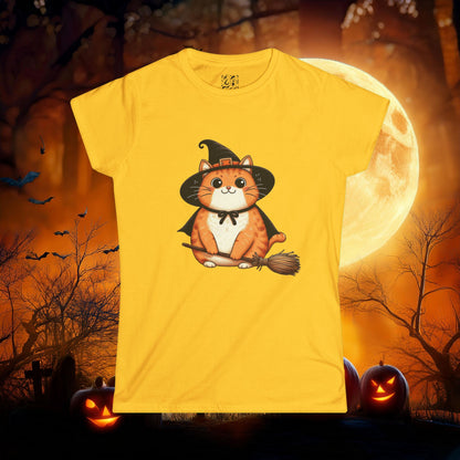 Trick or Treat Cat Women's Softstyle Tee
