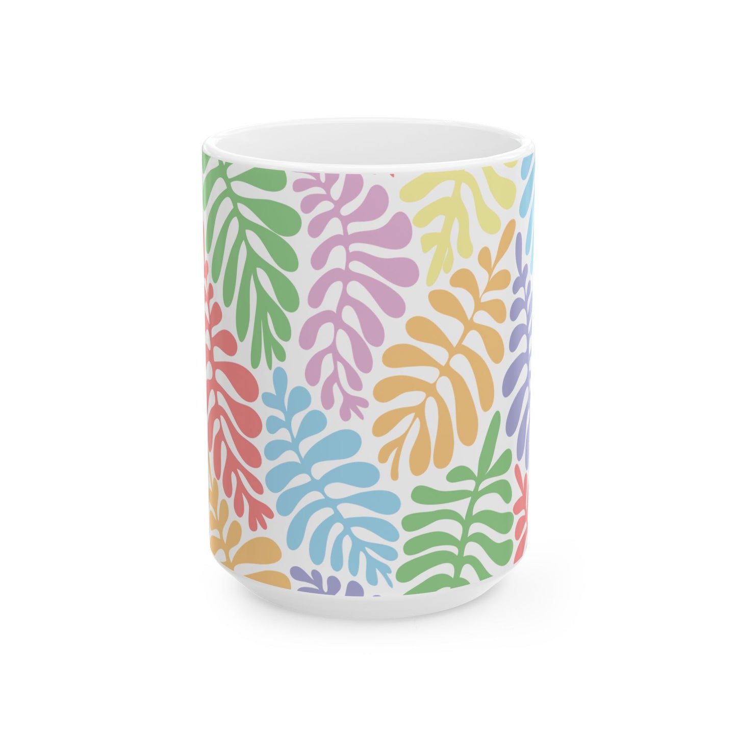 Colorful Tropical Leaves Ceramic Mug (11oz/15oz)